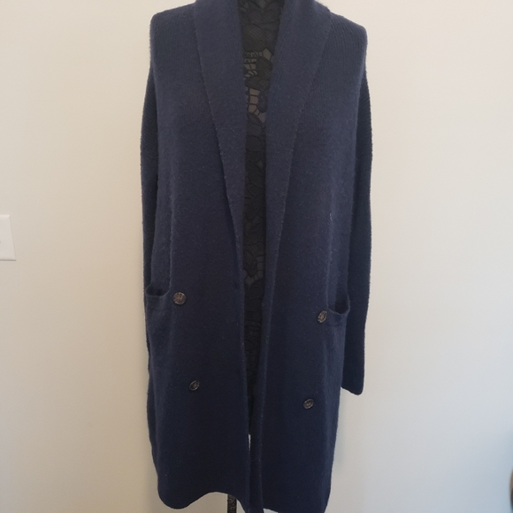 J. Crew Jackets & Coats Jcrew Double Breasted Wool Alpaca Shawl